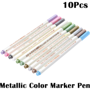 STA 6551 Metallic Color Marker Pen for Artists - 10 color,10 pcs