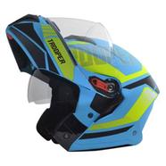 STUDDS Trooper D1 Flip-up Full Face with Dual Visor Motorbike Helmet (Matt Blue N5)