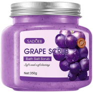 Sadoer Grape Bath Salt Scrub - Body And Face Exfoliator 350gm