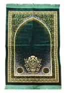 Safa Teks Turkey Prayer Jaynamaz (জায়নামাজ) - Green Color (Any design)