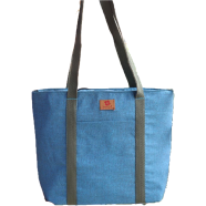 Samia Craft Everyday Canvas Trendy Small Tote Bag with Zipper and Outside Pocket