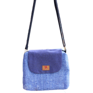 Samia Craft Fashionable Blue Cross Bag - Trendy Tote Bag - SN-09