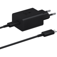 Samsung 45W PD Super Fast Power Adapter With C To C cable (5A/1.8m) EU - Black (Model EP-T4510) image