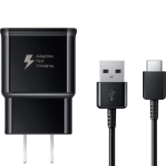 Samsung Adaptive Fast Charger with Type C Cable for Samsung Galaxy S10, S10 , S9, S9 , S8, S8 , Note 8, Note 9