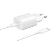 Samsung EP-TA800 Super Fast Charging 25W PD Adapter With Cable White