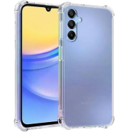 Samsung galaxy A15 4G Flexible Clear Transparent Soft TPU Back Case Cover image