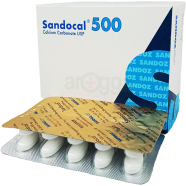 Sandocal500 mg 10's Strip Tablet icon