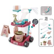 Sanitary Ware Cart Little Helper - Pretend Role Play Kids Children Cleaning Housework Toys