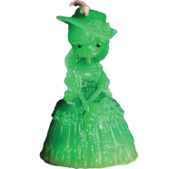 Sankhacura Princess Doll Fragrance Candle - Green Color