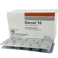 Sarcet 10 mg Tablet 10's Strip