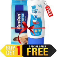 Savlon Baby Wipe 120s Pouch (Buy 1 Get 1 Baby Soft Baby Lotion 100ml Free) - ANAL