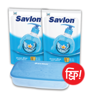 Savlon Hand Wash Ocean Blue 170ml (Buy 2 Pcs Hand Wash, GET 1 Tiffin Box FREE)