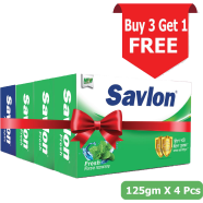 Savlon Soap Fresh 125 gm (Buy 3 Get 1 Antiseptic Soap 125 gm Free) - AN7M