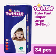 Savlon Twinkle Baby Pant Diaper Large 34 pcs image