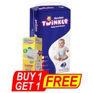 Savlon Twinkle Pant system Baby Diaper (M Size) (6-12 kg) (40 pcs) (240 ml Twinkle pp baby Feeder) FREE - BUY 1 GET 1