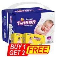 Savlon Twinkle Pant system Baby Diaper (S Size) (Up To 8kg) (28 pcs) (2 pcs Twinkle baby Soap 75 gm) FREE - BUY 1 GET 2
