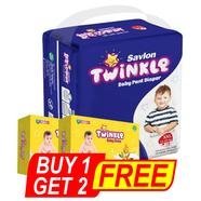 Savlon Twinkle Baby Pant Diaper (XXL Size) (14-25 kg) (16pcs) (2 pcs Twinkle baby Soap 75 gm) FREE - BUY 1 GET 2