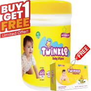 Savlon Twinkle Baby Wipes Jar 120 Pcs (Buy 1 Get 1 Baby Soap 75 gm Free) - HP13 icon