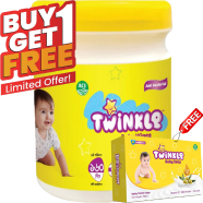 Savlon Twinkle Baby Wipes Jar 160 Pcs (Buy 1 Get 1 Baby Soap 75 gm Free) - HPC7 icon