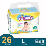 Savlon Twinkle Belt System Baby Diaper (7-18 kg) (26 Pcs) - HP05