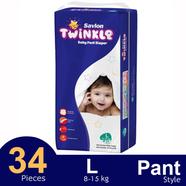 Savlon Twinkle Pant System Baby Diaper (L Size) (8-15kg) (34pcs) - HP85