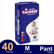 Savlon Twinkle Pant System Baby Diaper (M Size) (6-12kg) (40pcs) - HP81