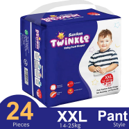 Savlon Twinkle Pant System Baby Diaper (Size XXL) (14-25 kg) (24 Pcs) - HPCQ