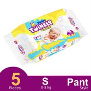 Savlon Twinkle Pant System Baby Diaper (S Size) (8 kg) (5pcs) - HP75
