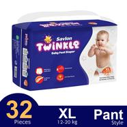 Savlon Twinkle Pant System Baby Diaper (XL Size) (12-20kg) (32pcs) - HP89