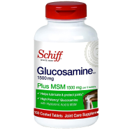 Schiff Glucosamine Plus MSM And Hyaluronic Acid 1500mg - 150 Tablets