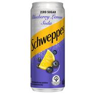 Schweppes Zero Sugar Blueberry Lemon Soda Can 330 m - 142700342