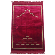 Selin Kadife Prayer Jaynamaz (Any Design) Maroon