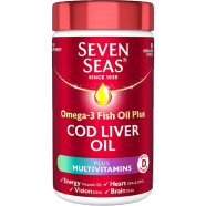 Seven Sea’s Omega-3 Fish Oil Plus Cod Liver Oil Plus Multivitamin 90 Capsules (UK)