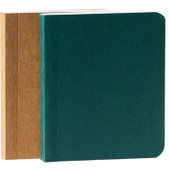 Sevendays Tiny Sketchbook Series Green And Kraft Notebook 2-Pack