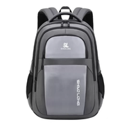 Shaolong Large Capacity College Backpack Grey - SL6002
