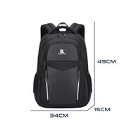 Shaolong Large Capacity College Backpack (Black) - SL6003