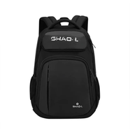 Shaolong Large Capacity College Backpack - Black - SL6001
