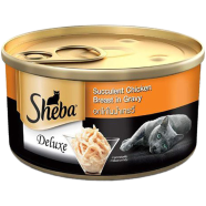 Sheba Delux Can Premium Wet Cat Food Succulent Chicken Breast In Gravy 85g icon