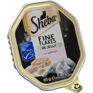 Sheba UK Fine Flakes in Jelly Cat Food Pate Salmon 85 gm