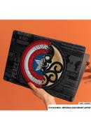 DDecorator Shied Of Captaine America and Skeleton Laptop Sticker - (LSKN543)
