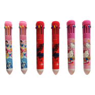 Shuttle Ball Pen 8 Color Ink 1 Pen - (1Pcs)