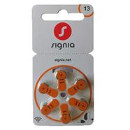 Signia Hearing Aid Battery Size 13, Pack of 6 Batteries