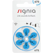 Signia Hearing Aid Battery Size 675, Pack of 6 Batteries