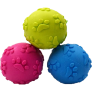Silicon Rubber Dog Toy Ball With Bell (Any Color) 1 Pcs icon