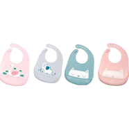 Silicone Baby Bibs - Waterproof Bib Gift Set - 1 Pcs - Assorted Colors icon