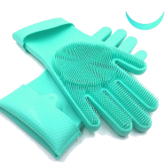 Silicone Dish Washing Kitchen Hand Gloves - Hand Gloves - Simplify Dishwashing With The Silicone Kitchen Hand Gloves - Providing Convenience(Any color)