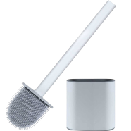 Silicone Toilet Brush And Holder Set With Wall-Mount Design icon