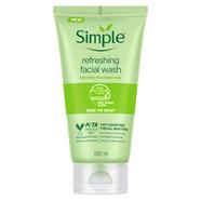 Simple Face Wash Kind to Skin Refreshing Gel 150ml - Poland