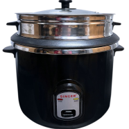 Singer Rice Cooker 2.8Ltr (Double Pot) - SRRC-SRCDB2800DELUX-BLK