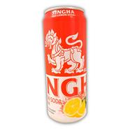 Singha Zero Sugar Red Lemon Soda Water Can 330ml - 142700234